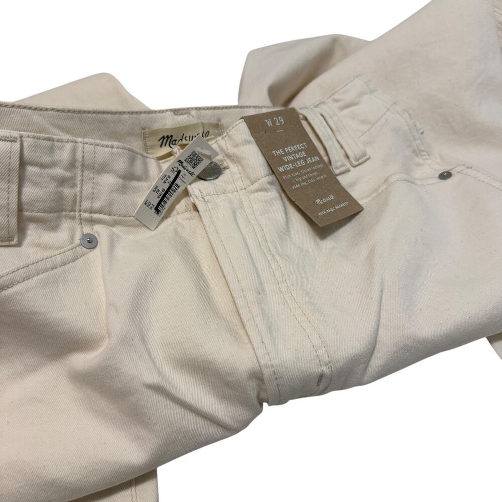 madewell the perfect vintage wide-leg jean vintage canvas nn450 women size 29 - Picture 4 of 5